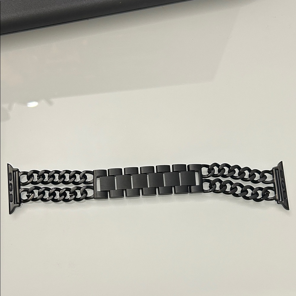 Black Stainless Steel Watch Band size 42 mm